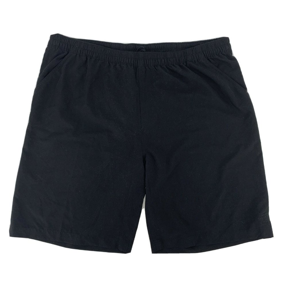 Men's North Face Swim Trunks Mesh Lined Drawstring Swim Wear Black XL